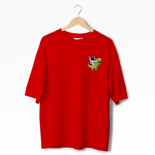 Dino Astronaut Oversized T-shirt - Image 2
