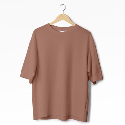 Lt Brown Oversized T-Shirt