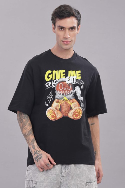Teddy Space Eat Oversized T-shirt - Image 4