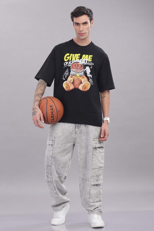 Teddy Space Eat Oversized T-shirt - Image 2