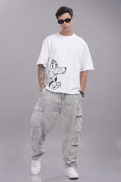 DG White Oversized T-shirt - Image 3