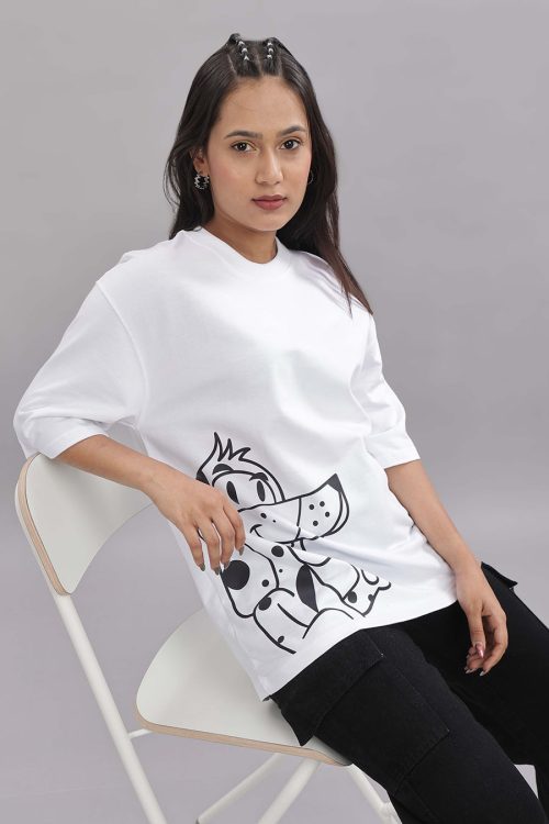 DG White Oversized T-shirt - Image 3