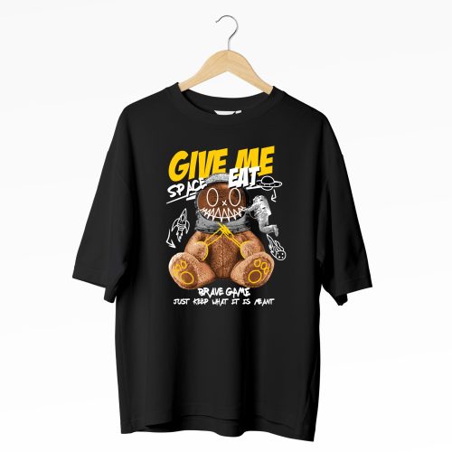 Teddy Space Eat Oversized T-shirt - Image 6